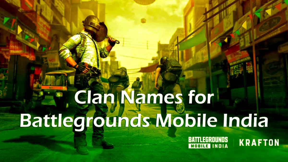 BGMI Clan Names - Clan Names for Battlegrounds Mobile India